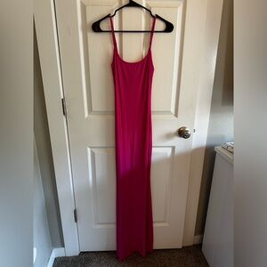 Skims pink maxi dress
